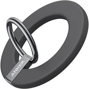 imageAnker Magnetic Phone Grip MagGo 610 Ring Holder Adjustable Kickstand Only for iPhone 1616 Plus16 Pro16 Pro Max15141312 SeriesInterstellar Gray