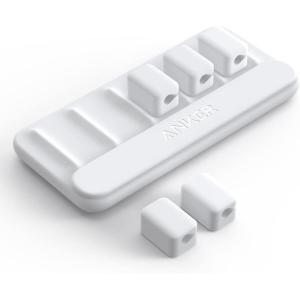 imageAnker Multipurpose Cord Keeper  5 Clips for Lightning USB C Micro Cables ampamp Other Wires  Sticks to Wood Marble Metal Glass BlackWhite