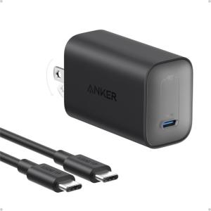 imageAnker Nano Charger 100W Foldable MacBook Charger for iPhone 17 Series and All USB C Devices 6ft USBC Cable Included Compatible with MagSafeBlack