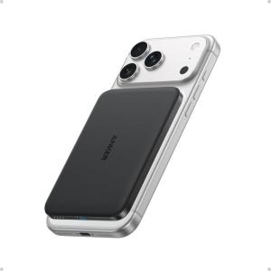 imageAnker Nano Power Bank UltraSlim 5000mAh Magnetic Battery Pack Qi2 Certified 15W Max UltraFast MagSafeCompatible Portable Charger Ergonomic Design for iPhone Air171615 Series Not for PixelBlack