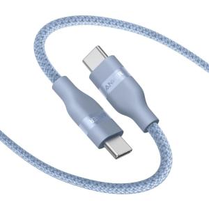 imageAnker Nano USB C Cable 240W 6FT Flexible MultiColor Braided Cord Fast Charging Type C Charger for iPhone 17 Series MacBook Pro and MoreWhiteBlue