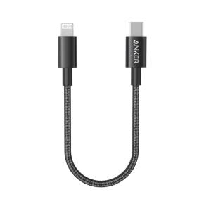imageAnker New Nylon USB C to Lightning Cable Apple MFi Certified for iPhone 14 Series and More 6FT BlackBlack