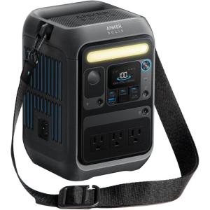 imageAnker Portable Power Station SOLIX C300 288Wh LiFePO4 Battery 300W 600W Surge Solar Generator 140W TwoWay Fast Charging for Outdoor Camping Traveling and Emergencies Solar Panel OptionalAnker SOLIX C200X