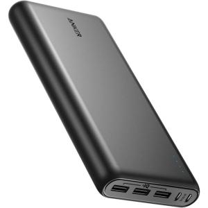 imageAnker Power Bank 26800 mAh External Battery with Dual Input Port and DoubleSpeed Recharging 3 USB Ports Without USB C Port for iPhone Series iPad Samsung Android and Other Devicesblack