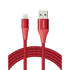 imageAnker Powerline II Lightning Cable 10 ft MFi Certified Charger Cable Extra Long iPhone Charging Cord Compatible with iPhone SE  11 Pro MaxXs MaxXRX  87  6S iPad and MoreRed