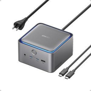 imageAnker Prime TB5 Docking Station 14in1 Thunderbolt 5 Dock with 120Gbps Max Transfer Thunderbolt Dock with 140W Max Charging Cooling System Ambient Lighting Up to 8K for TBT 54 Laptops