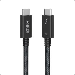 imageAnker Prime Thunderbolt 5 Cable 33 FT USB C to USB C Cable 240W Charging 80Gbps Data Transfer Up to 120Gbps Bandwidth 8K4K Displays for iPhone 16 MacBook and More Thunderbolt 5Certified33FT