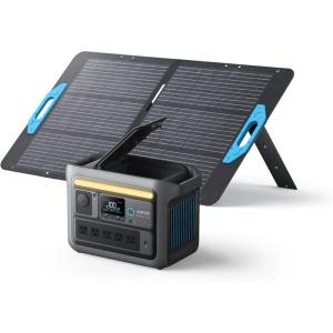 imageAnker SOLIX C800 Portable Power Station 1200W Peak 1600W Solar Generator Full Charge in 58 Min 768Wh LiFePO4 Battery for Outdoor Camping RVs Road Trip and Power Outages Optional Solar PanelAnker SOLIX C800100W Solar Panel