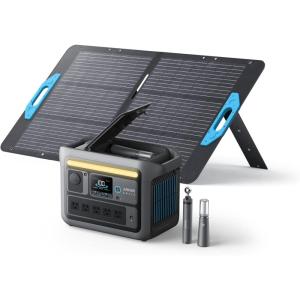 imageAnker SOLIX C800 Portable Power Station 1200W Peak 1600W Solar Generator Full Charge in 58 Min 768Wh LiFePO4 Battery for Outdoor Camping RVs Road Trip and Power Outages Optional Solar PanelAnker SOLIX C800 Plus100W Solar Panel