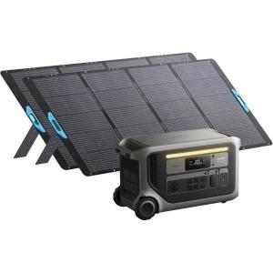 imageAnker SOLIX F3000 Portable Power Station with 2 400W Solar Panels 3072Wh 6000W Recharging Expandable to 24kWh Solar Generators for Home Use For Power Outages RVs EmergenciesAnker SOLIX F30002400W Solar Panel