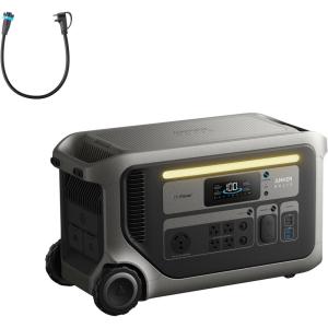 imageAnker SOLIX F3000 Portable Power Station with Home Backup Kit 3072Wh 6000W Recharging Generator for Home Use Expandable to 24kWh Works with Generator For Outages Camping RVs and EmergenciesAnker SOLIX F3000TT30 Charging Cable