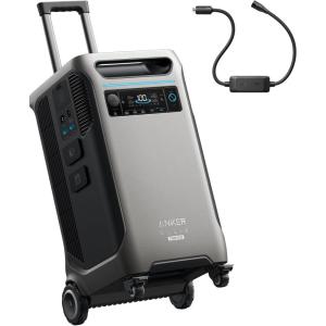 imageAnker SOLIX F3800 Plus Portable Power Station Upgraded Version with 400W Solar Panel 3840Wh 3200W Solar Input Generators for Home Use Works with Generator For Power Outages and EmergenciesAnker SOLIX F3800 PlusGenerator Input Adapter