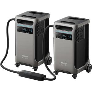 imageAnker SOLIX F3800 Portable Power Station with 400W Solar Panel 3840Wh LiFePO4 Battery 6000W AC output with 120V240V Solar Generator for Home Use RV Emergencies Power Outages Outdoor CampingAnker SOLIX F38002Double Power Hub