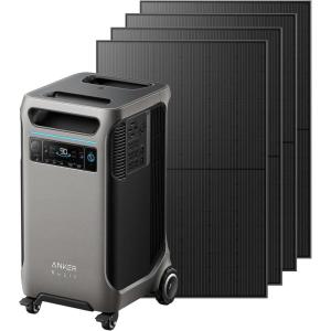 imageAnker SOLIX F3800 Portable Power Station with 4410W Rigid Solar Panels 3840Wh LiFePO4 Battery 6000W AC output with 120V240V Solar Generator for Home Use RV Emergencies Power Outages CampingF3800410W Rigid Panel Set2