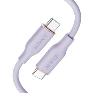 imageAnker USB C Cable 100W Type C Flow Cord Fast Charging for iPhone 17 Series MacBook Pro 2020 and More USB 20 6FT BlackMauve