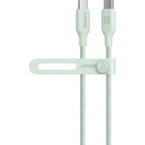 imageAnker USB C Cable 240W BioBraided Type C Fast Charge Cord for iPhone 1717 Pro MacBook Pro 2020 iPad Proand MoreUSB 20 10FT Ice Lake BlueGreen