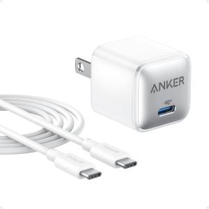 imageAnker USB C Charger Block 20W PIQ 30 Compact Fast Charging for iPhone 1615 and More Series Galaxy Pixel 43 iPad White 1 Packampamp1 CableWhite