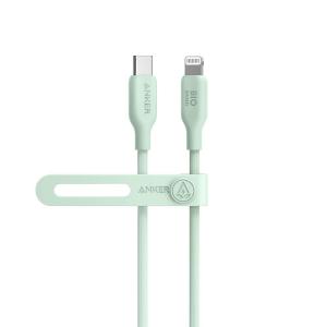 imageAnker USB C to Lightning Cable 6FTMFi Certified BioBased Charging Cord for iPhone 14 Seriesand MoreUSB 20PurpleGreen