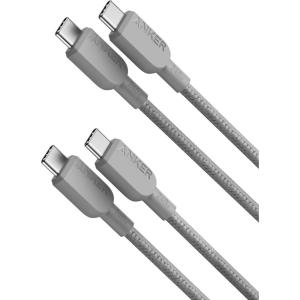 imageAnker USB C to USB C Cable 2Pack 10FT240W TypeC Fast Charging Cord for iPhone 1716 SeriesMacBook Pro 2020iPad Air 4 and More BlackGrey