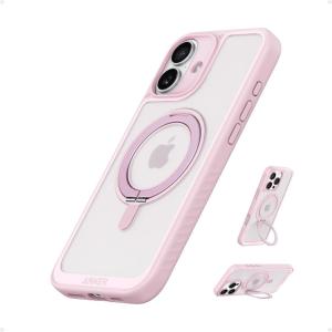 imageAnker Ultra Magnetic for iPhone 16 Pro Max Case with Sturdy 360 Ring Stand MilitaryGrade Shockproof iPhone 16 Pro Max Kickstand Compatible with MagSafeBlackPink
