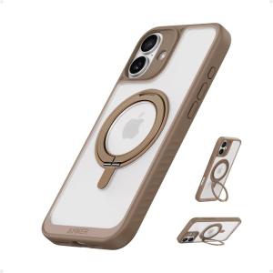 imageAnker Ultra Magnetic for iPhone 16 Pro Max Case with Sturdy 360 Ring Stand MilitaryGrade Shockproof iPhone 16 Pro Max Kickstand Compatible with MagSafeBlackCaramel