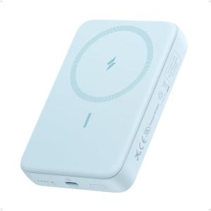 imageAnker Zolo Magnetic Power Bank Compact 10000mAh Wireless Portable Charger with 30W Max Fast Charging SkinFriendly and Durable Battery Pack for iPhone 161514 Series AirPods and MoreBlue