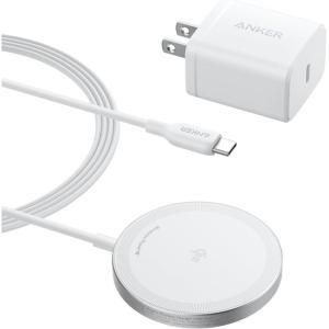 imageAnker MagSafe Charger Pad MagGo iPhone 16 Wireless Charging Pad Qi2 Certified 15W Wireless Charger Compatible with iPhone 1616 Plus16 Pro16 Pro Max15141312 Series USBC Adapter IncludedWhite