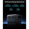 imageAnker SOLIX C2000 Gen 2 Portable Power Station 2400W Peak 4000W Solar Generator Full Charge in 58 Min 2048wh LiFePO4 Battery for Home Backup Power Outages and Camping Optional Solar PanelAnker SOLIX C2000 Gen 2