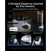 imageAnker Prime MagSafe Charger Compatible 3in1 Charging Station Qi2 25W Certified Wireless Charger Dock Stand Smart Display with TEC Active Cooling for iPhone 17 Apple Watch AirPods WhiteWhite