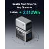 imageAnker SOLIX C1000 Portable Power Station with 100W Solar Panel 1800W Solar Generator 1056wh LFP LiFePO4 Battery 6 AC Outlets Up to 2400W for Home Power Outages and Outdoor CampingPS 100X Solar Panel SOLIX C1000