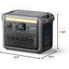 imageAnker SOLIX C1000 Portable Power Station with 100W Solar Panel 1800W Solar Generator 1056wh LFP LiFePO4 Battery 6 AC Outlets Up to 2400W for Home Power Outages and Outdoor CampingSOLIX C1000
