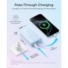imageAnker Zolo Power Bank 2025 Upgraded Version 45W Max Fast Charging 20000mAh Battery Pack Dual Builtin USBC Cables USBCampA Port for iPhone 1716 Series Galaxy MacBook and MoreWhite