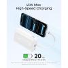 imageAnker Zolo Power Bank 2025 Upgraded Version 45W Max Fast Charging 20000mAh Battery Pack Dual Builtin USBC Cables USBCampA Port for iPhone 1716 Series Galaxy MacBook and MoreWhite