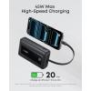 imageAnker Zolo Power Bank 2025 Upgraded Version 45W Max Fast Charging 20000mAh Battery Pack Dual Builtin USBC Cables USBCampA Port for iPhone 1716 Series Galaxy MacBook and MoreBlack