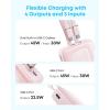 imageAnker Zolo Power Bank 2025 Upgraded Version 45W Max Fast Charging 20000mAh Battery Pack Dual Builtin USBC Cables USBCampA Port for iPhone 1716 Series Galaxy MacBook and MorePink