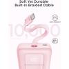imageAnker Zolo Power Bank 2025 Upgraded Version 45W Max Fast Charging 20000mAh Battery Pack Dual Builtin USBC Cables USBCampA Port for iPhone 1716 Series Galaxy MacBook and MorePink