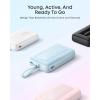 imageAnker Zolo Power Bank 2025 Upgraded Version 45W Max Fast Charging 20000mAh Battery Pack Dual Builtin USBC Cables USBCampA Port for iPhone 1716 Series Galaxy MacBook and MoreWhite