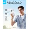 imageAnker Zolo Power Bank 2025 Upgraded Version 45W Max Fast Charging 20000mAh Battery Pack Dual Builtin USBC Cables USBCampA Port for iPhone 1716 Series Galaxy MacBook and MoreWhite