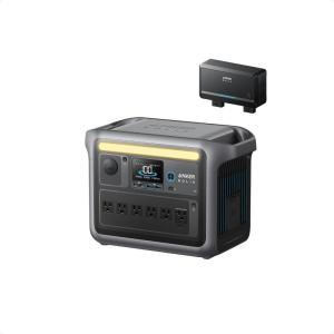 imageAnker SOLIX C1000 Portable Power Station with 100W Solar Panel 1800W Solar Generator 1056wh LFP LiFePO4 Battery 6 AC Outlets Up to 2400W for Home Power Outages and Outdoor CampingAlternator ChargerSOLIX C1000