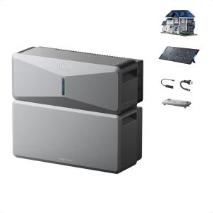 imageAnker SOLIX E10 with 2x 440W Solar Panel Extra Battery 12kWh Expandable to 90kWh 10kW Turbo Output 9kW Solar Input GeneratorReady NEMA 4E10