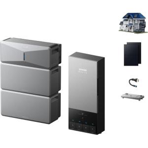 imageAnker SOLIX E10 with 2x 440W Solar Panel Extra Battery 12kWh Expandable to 90kWh 10kW Turbo Output 9kW Solar Input GeneratorReady NEMA 4E10B6000 BatteryPower Dock