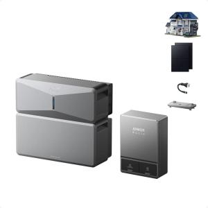 imageAnker SOLIX E10 with 2x 440W Solar Panel Extra Battery 12kWh Expandable to 90kWh 10kW Turbo Output 9kW Solar Input GeneratorReady NEMA 4E10Smart Inlet Box