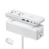 imageAnker Nano Power Strip Desk Clamp with 1500J Surge Protector 5ft Extension Cord 70W Max Gaming Desk Accessories 6 AC 2 USB A 2 USB C Home Office Essentials Fit 0618 Tabletop EdgeWhite